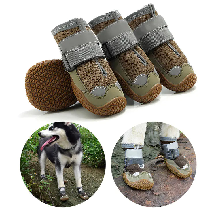Breathable Dog Shoes for All Seasons - Golden Retriever, German Shepherd, Etc.