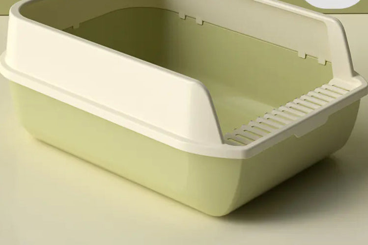Arenero Grande para Gatos con Alto Guarda Salpicaduras