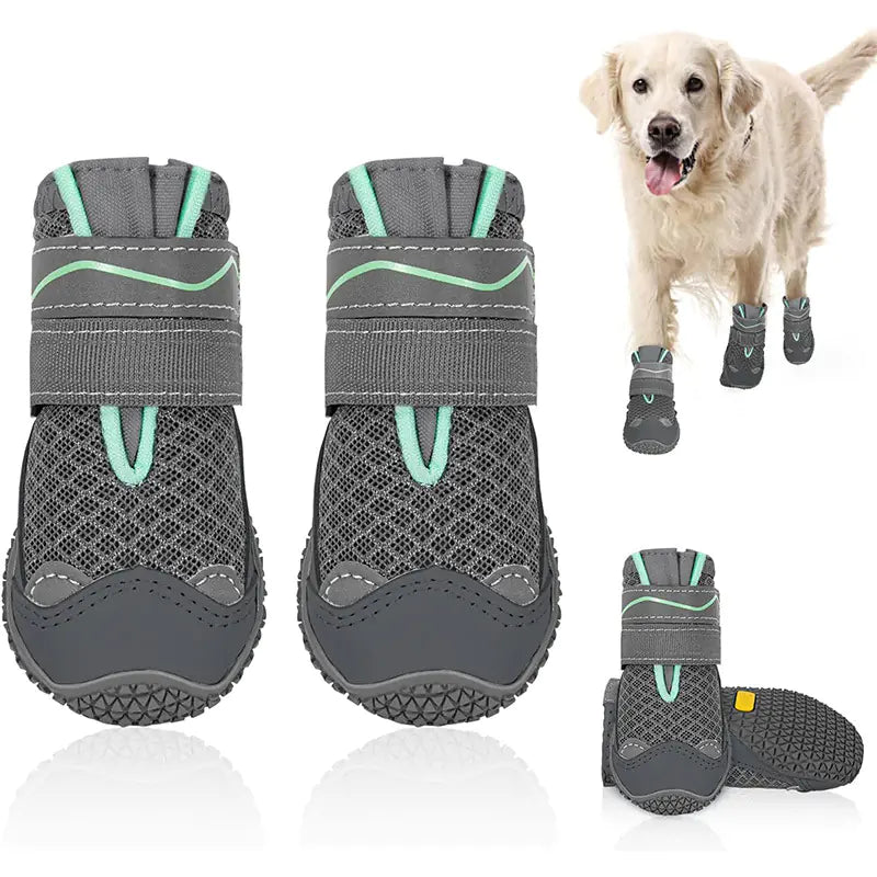 Breathable Dog Shoes for All Seasons - Golden Retriever, German Shepherd, Etc.