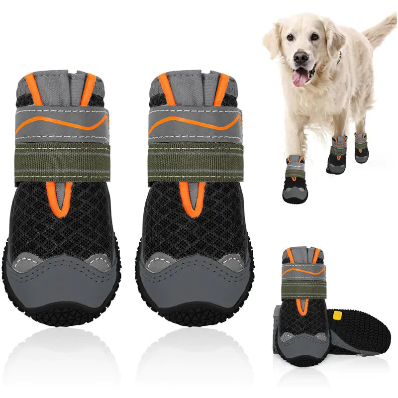 Breathable Dog Shoes for All Seasons - Golden Retriever, German Shepherd, Etc.