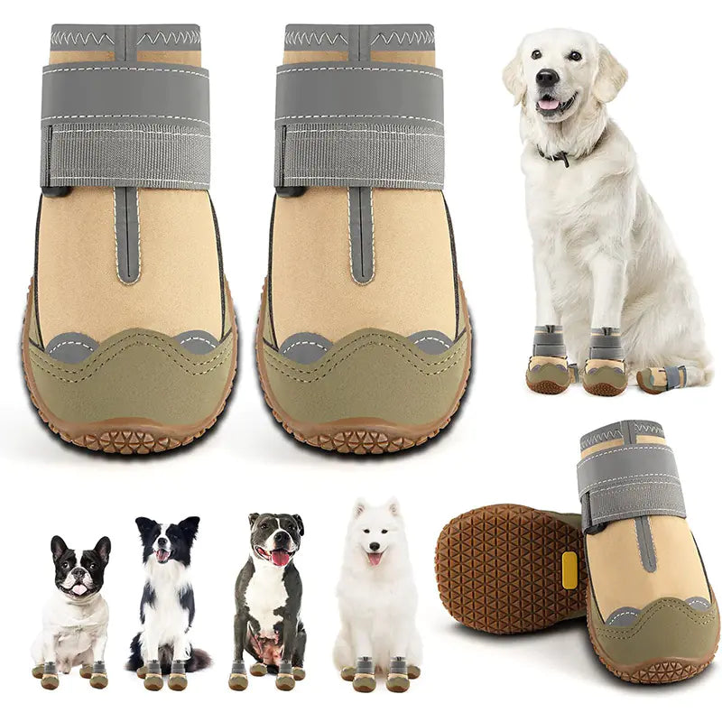 Breathable Dog Shoes for All Seasons - Golden Retriever, German Shepherd, Etc.